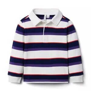 Janie and Jack Boys Marine Striped Rugby Shirt Size 18-24M
